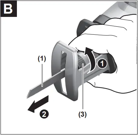 BOSCH GSA 18V-LI C Battery Saber Saw - Fig. B