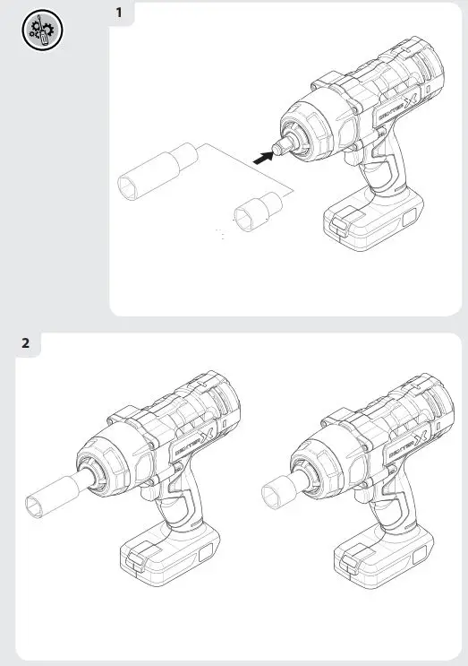DEXTER 20VIW2-350.1 Cordless Impact Wrench Tool-FIG2