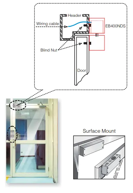 GIANNI INDUSTRIES INC EB220N-NDB-NDS Electric Dropbolts - Door frame