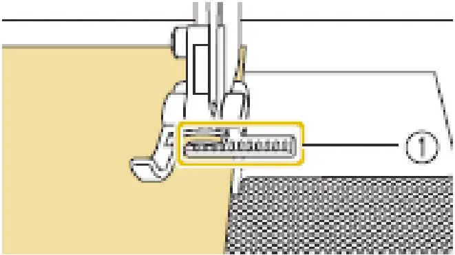 Baby Lock BLSO VF Vertical Stitch Alignment Foot - edge sewing