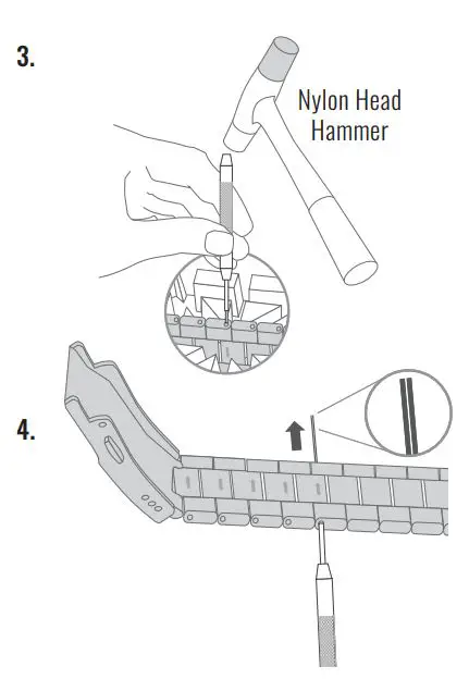 RGMT Meca-Quartz Demolition Chronograph Watch Instruction Manual - HOW TO RESIZE METAL BRACELET