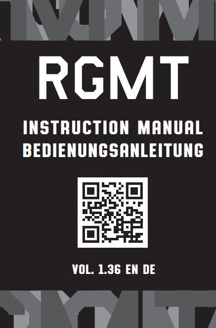 RGMT Meca-Quartz Demolition Chronograph Watch Instruction Manual