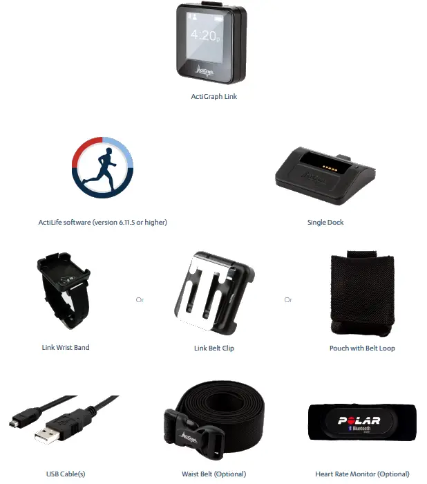 ActiGraph GT9X Link ActiLife Activity Monitor - package