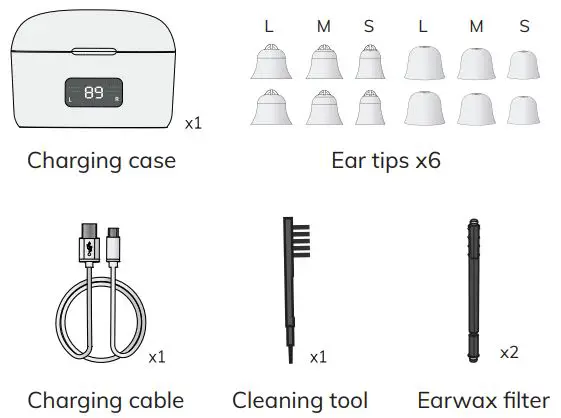 HIONEC CL-01 Rechargeable Hearing Aids for Seniors & Adults with Noise Cancelling Digital Hearing-FIG3