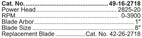 FIG 2 SPECIFICATIONS