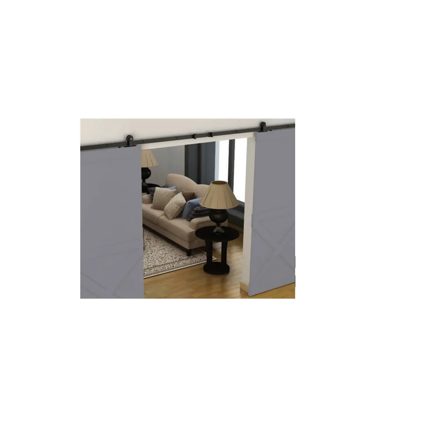 Sdh-dw5-blk-nr Barn Door Hardware Classic Top Mount Ii Instruction Manual Sdh-dw5-blk-nr Barn Door Hardware Classic Top Mount Ii Instruction Manual