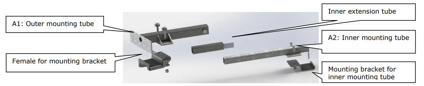 kronings 4500 Robot Trolley - mounting