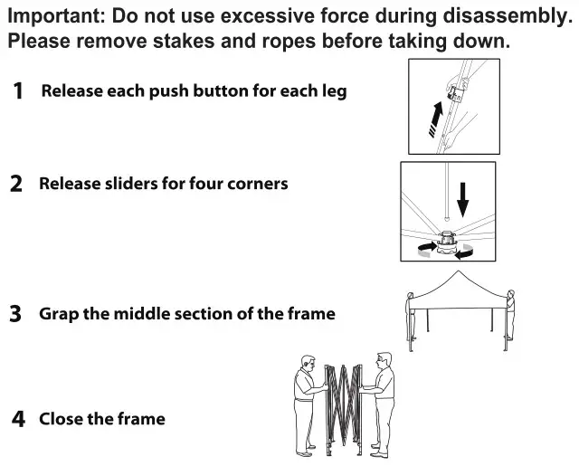 RebateKey Suiyuaneryu-69 Pop Up Greenhouse with Shelves - Disassembly Instructions