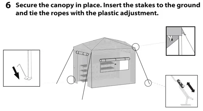 RebateKey Suiyuaneryu-69 Pop Up Greenhouse with Shelves - Set-up Instructions 3