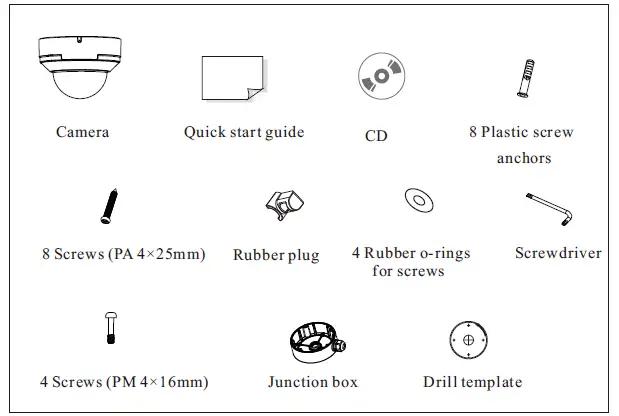 speco technologies O4iD2 4MP Intensifier AI IP Camera with Junction Box fig-1