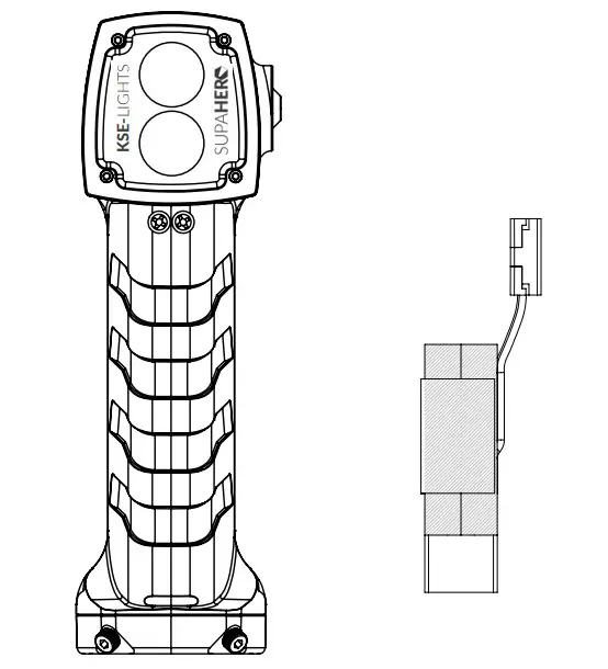 KSE-LIGHTS SUPAHERO Hand Lamp - BATTERY