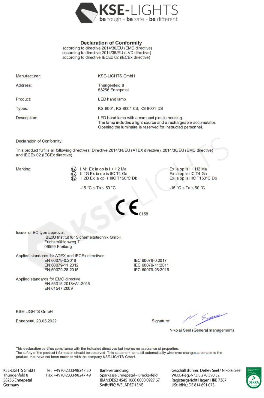 KSE-LIGHTS SUPAHERO Hand Lamp - Signature