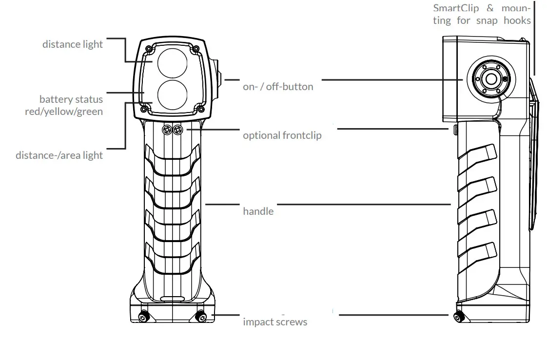KSE-LIGHTS SUPAHERO Hand Lamp - parts 1