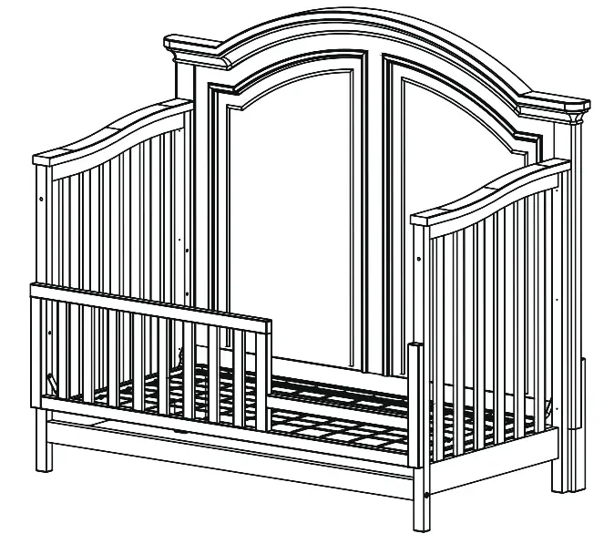 evolur AI-905-00 Westbury 5 In 1 Convertible Crib - ASSEMBLY 8