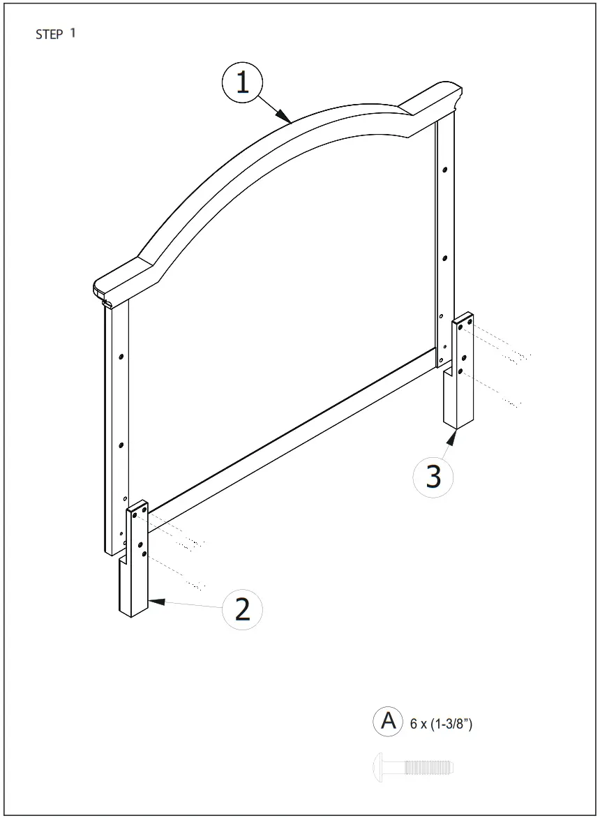 evolur AI-905-00 Westbury 5 In 1 Convertible Crib - Parts 3
