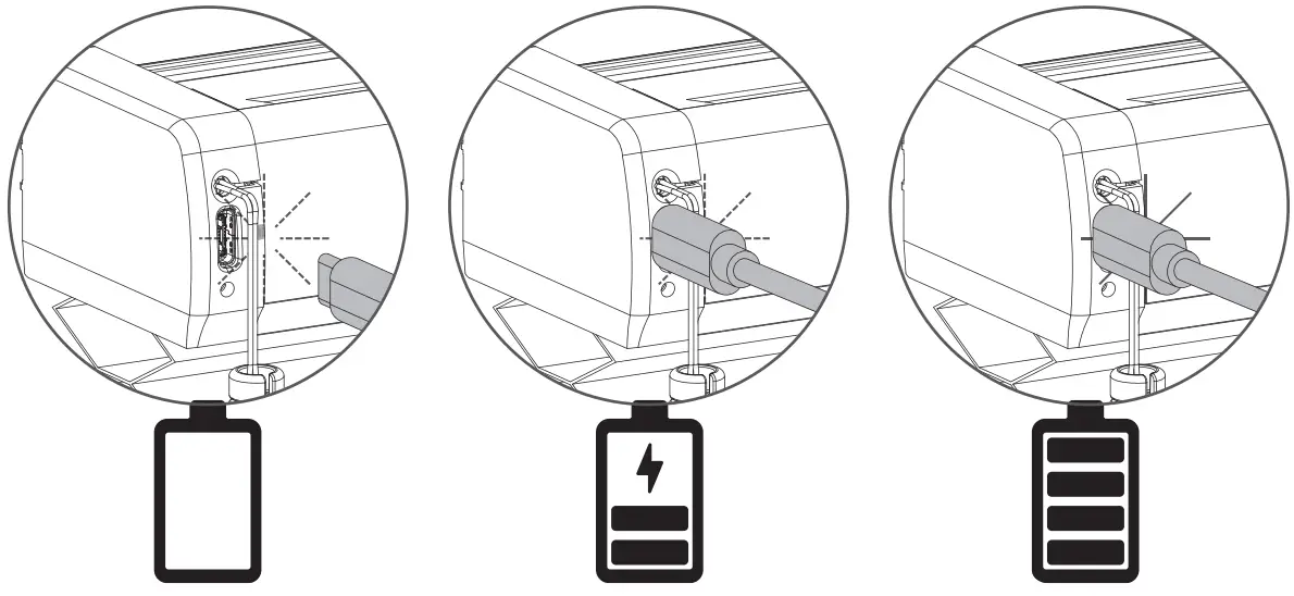 MOTIONBLINDS CM 08 E Honeycom Blind - Recharge the blind