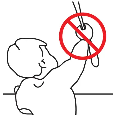 MOTIONBLINDS CM 08 E Honeycom Blind - Warning