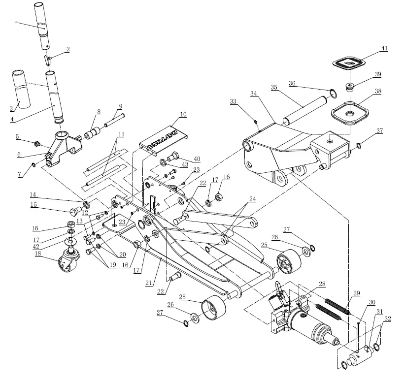 DAYTONA-DS400SG 4-ton-Professional-Floor-Jack-with-RAPID-PUMP-fig- (9)