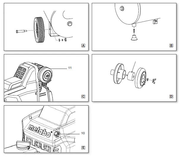 metabo Basic 250-24 W Compressor without Oil fig-2