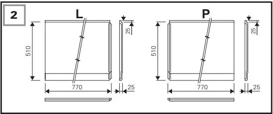 RAVAK CZ11200A00 EVOLUTION Bathtub Panel-FIG3