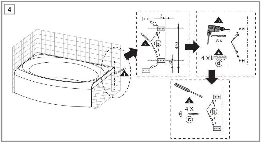 RAVAK CZ11200A00 EVOLUTION Bathtub Panel-FIG5