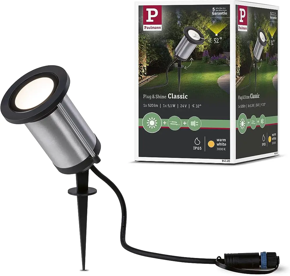 Paulmann 942.85 LED Garden Spotlight Classic Single Spot