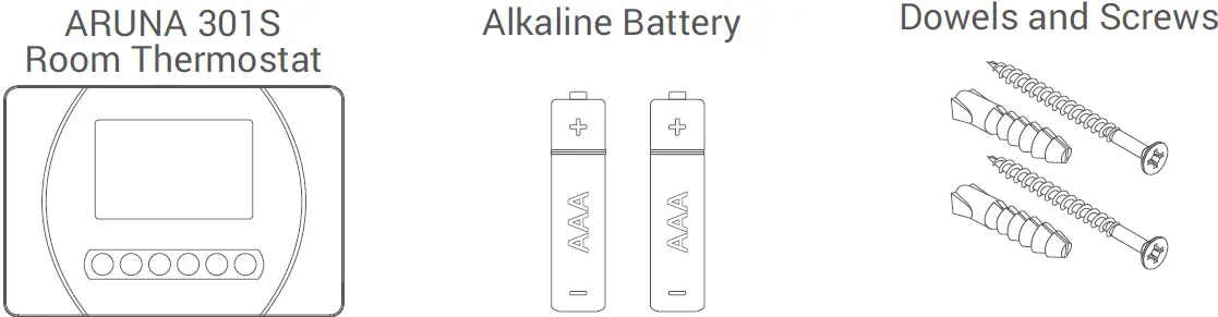 GENERAL -LIFE- ARUNA- 301S -Wired -Room -Thermostats -01