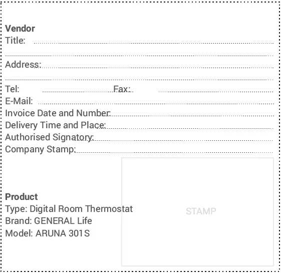 GENERAL -LIFE- ARUNA- 301S -Wired -Room -Thermostats -21