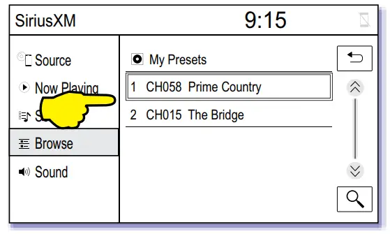 VAIS TECHNOLOGY SXV300 SiriusXM Satellite Radio Interface - Select a preset