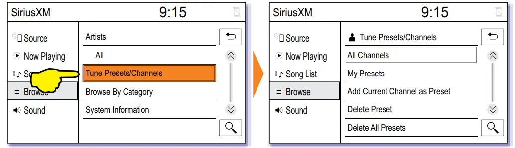 VAIS TECHNOLOGY SXV300 SiriusXM Satellite Radio Interface - Tune Presets