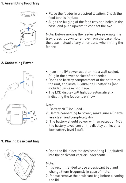 PETLIBRO PLAF001 4L Automatic Pet Feeder - How To Use 1