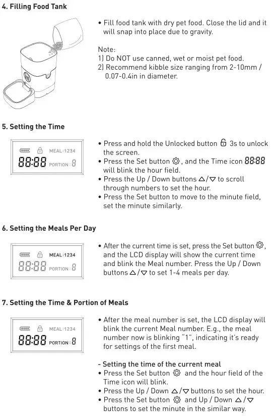 PETLIBRO PLAF001 4L Automatic Pet Feeder - How To Use 2