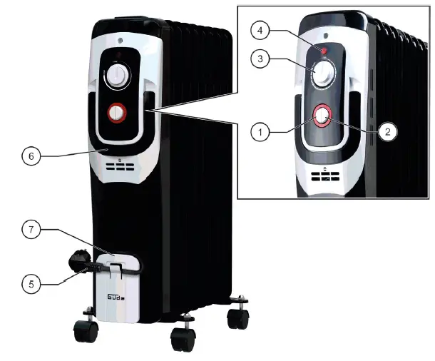 Gude-1500-7-Portable-Electric-Oil-Filled-Radiator-Heater-FIG-11