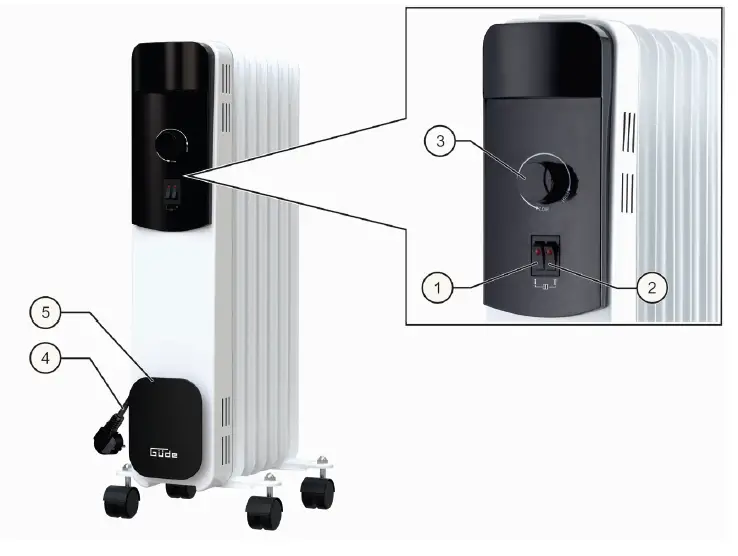 Gude-1500-7-Portable-Electric-Oil-Filled-Radiator-Heater-FIG-7