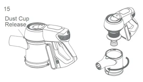 FIG 16 Cleaning Dust Cup and Filtration System