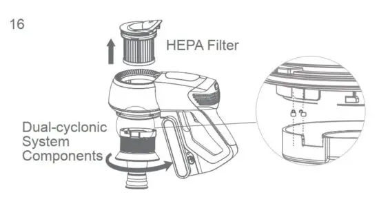FIG 17 Clean filter system