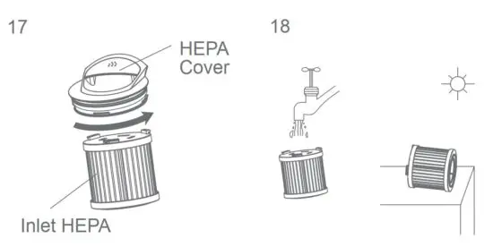 FIG 18 Clean filter system