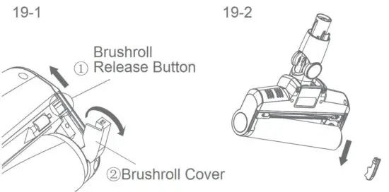 FIG 19 Cleaning Electric Brushroll