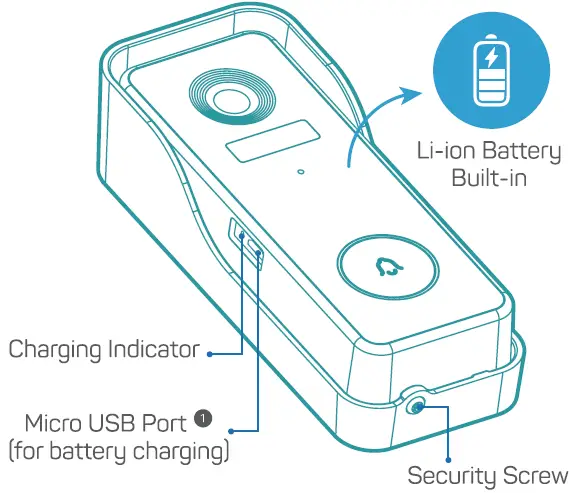 XTUCAM 2K Battery Powered Doorbell 03
