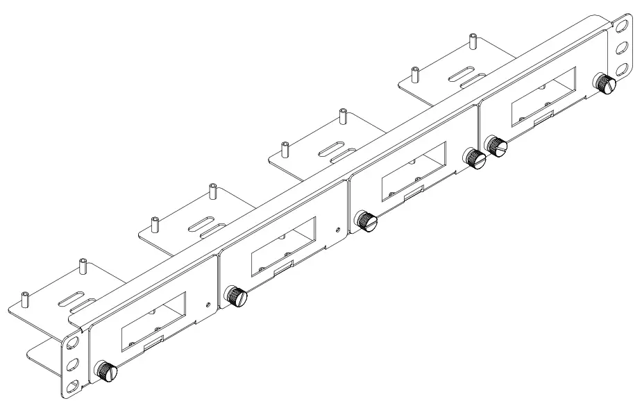 UCTRONICS U6195 Front Removable Raspberry Pi 1U Rack Mount - fig
