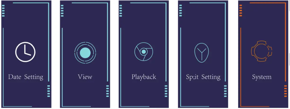 VEKOOTO N72 Backup Camera with 7 Inch Monitor and DVR - Basic Function 1