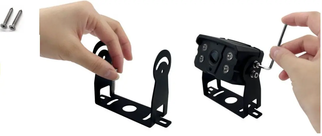 VEKOOTO N72 Backup Camera with 7 Inch Monitor and DVR - parts 2