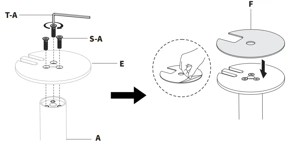 V I V O STAND-V002 W WD Steel Dual Monitor Desk Mount - ASSEMBLY STEPS 4