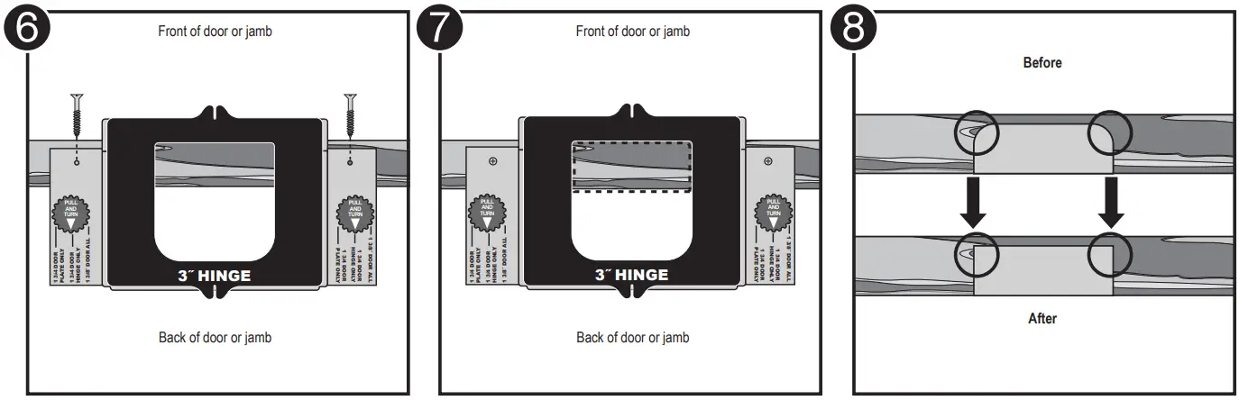 MILESCRAFT 1213 Hinge Mate 300 Complete Door Hinge Installation Kit - Steel Template Frame 4
