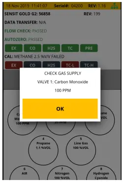 Checking Gas Supply Error Figure 1