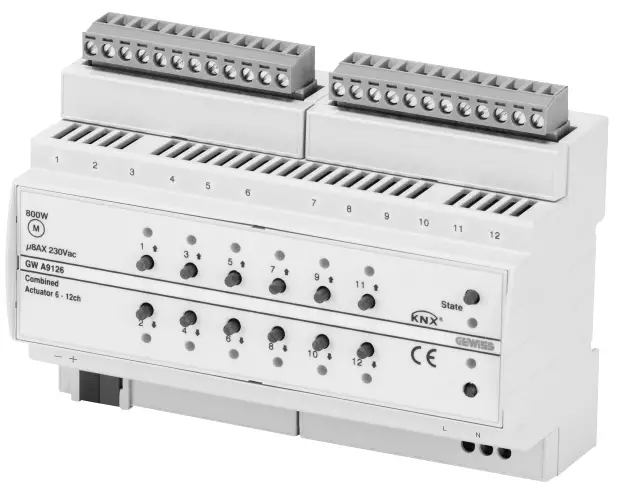 GEWiSS GW A9126 CHORUSMART Switch and Roller Shutters Actuator