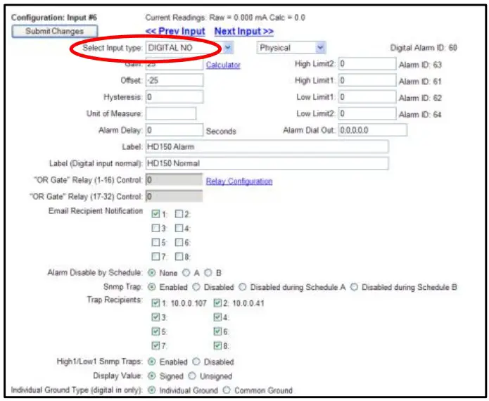 Configuration Interface