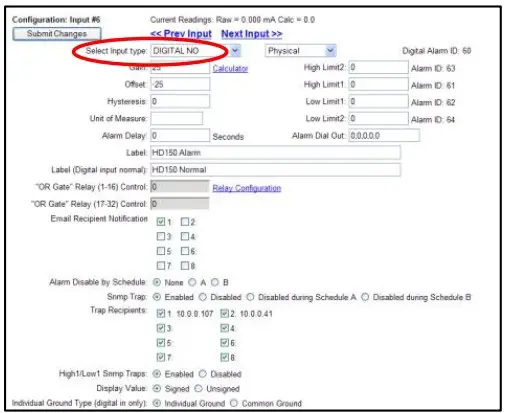 Configuration Interface