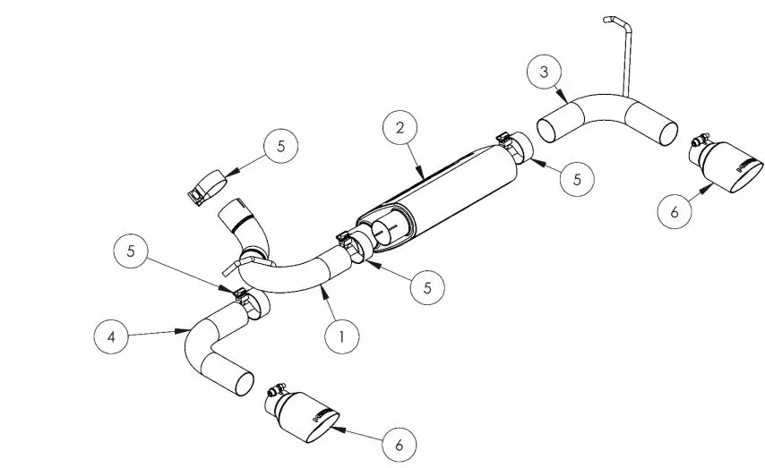 MBRP-S5528-Exhaust-Armor-Plus-2-5-Inch-Axle-Back-Dual-Rear-Exit-for-2007-2018-JEEP-Wrangler-or-Rubicon-fig 1