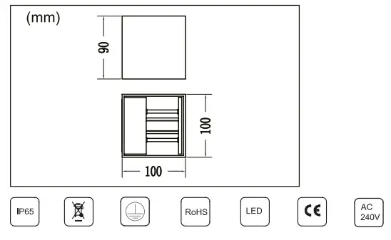 HALCYON EX909 Dimmable LED Wall Light